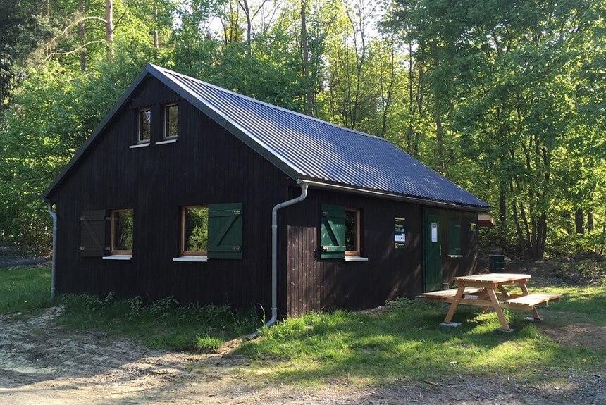 Forsthütte Kamphütte am Forststeig Elbsandstein